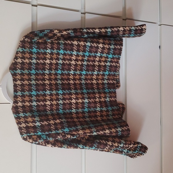 Amour Vert Claudia Upcycled Jacket plaid blazer - Picture 3 of 5